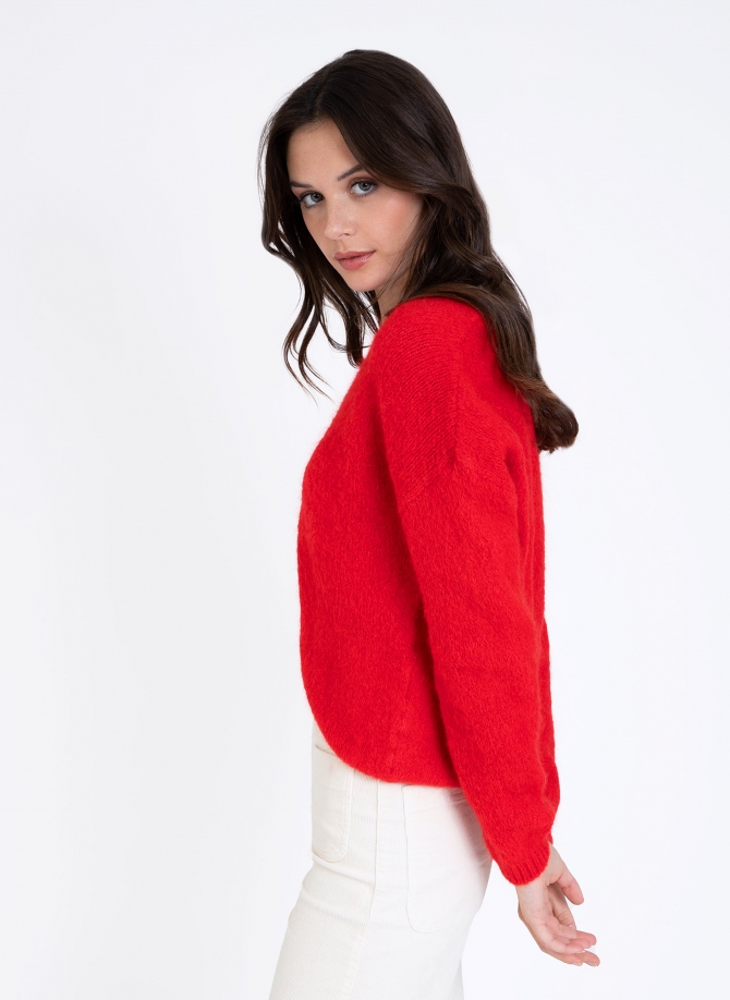 Short V-neck sweater LENOELA  - 2