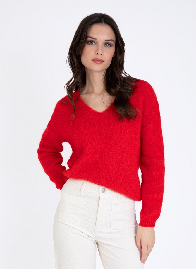 Short V-neck sweater LENOELA  - 1