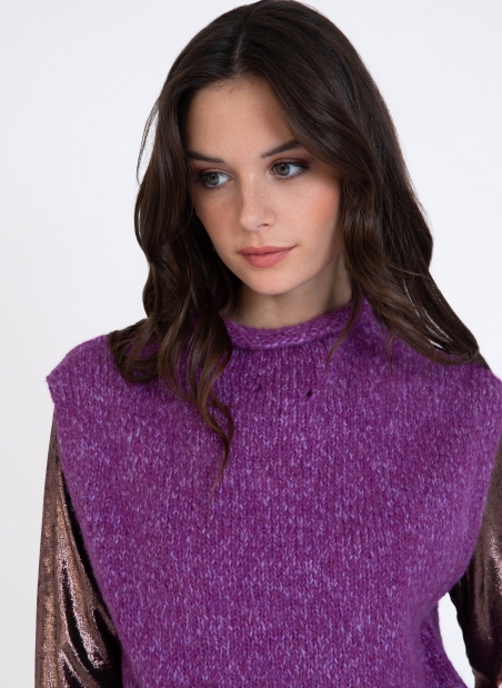 LECARA Sleeveless knit sweater  - 5