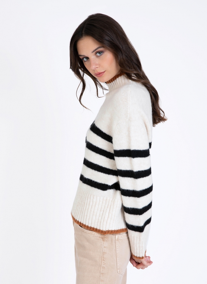 LEROLI cocooning knit striped sweater  - 22