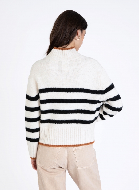 LEROLI cocooning knit striped sweater  - 23