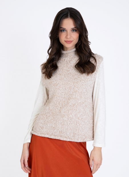 LECARA Sleeveless knit sweater  - 8