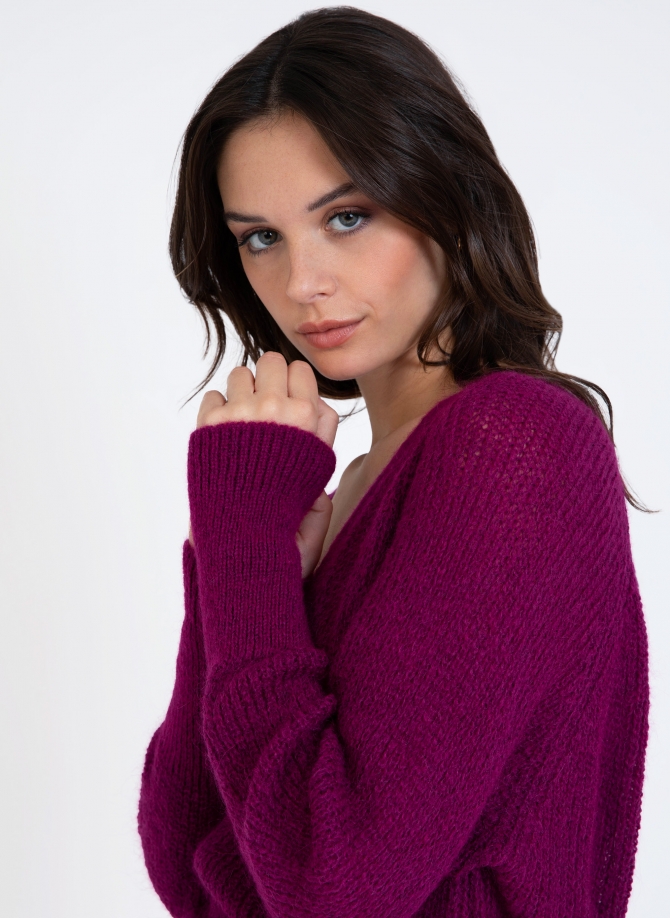 LAUDY knitted wrap sweater  - 32