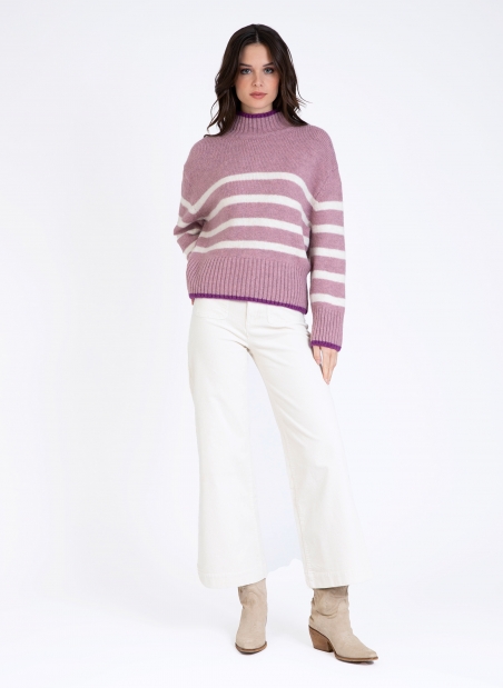 LEROLI cocooning knit striped sweater  - 20