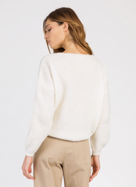 Short V-neck sweater LENOELA  - 16