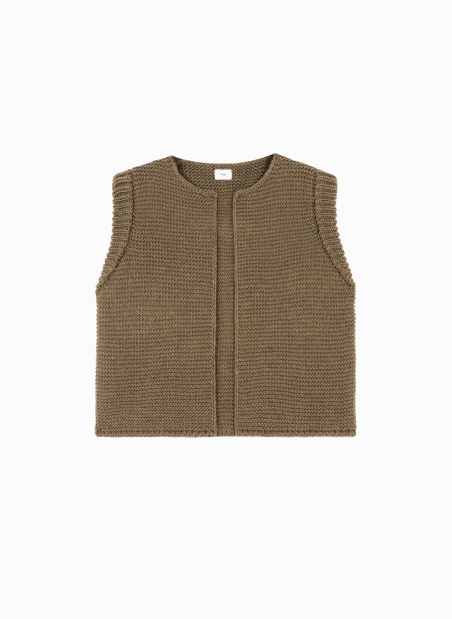 LEGRINGOU sleeveless knitted cardigan  - 38
