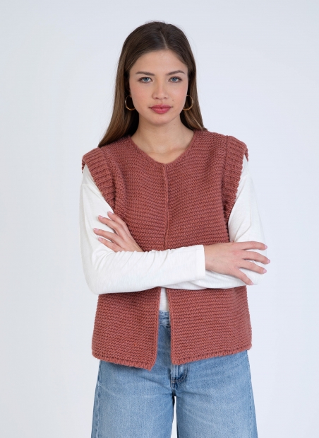 LEGRINGOU sleeveless knitted cardigan  - 33
