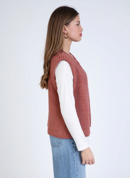 LEGRINGOU sleeveless knitted cardigan  - 35