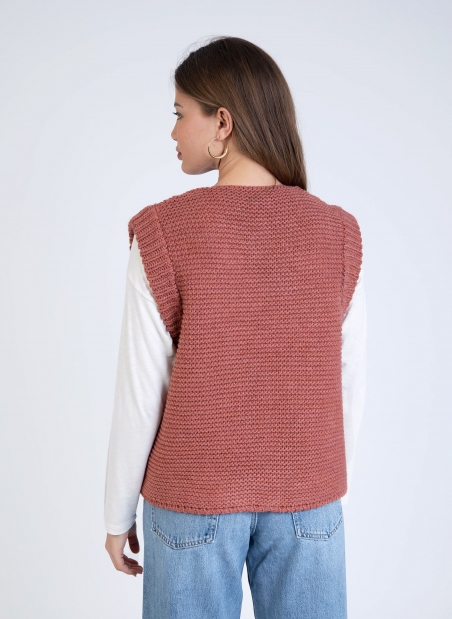 LEGRINGOU sleeveless knitted cardigan  - 36