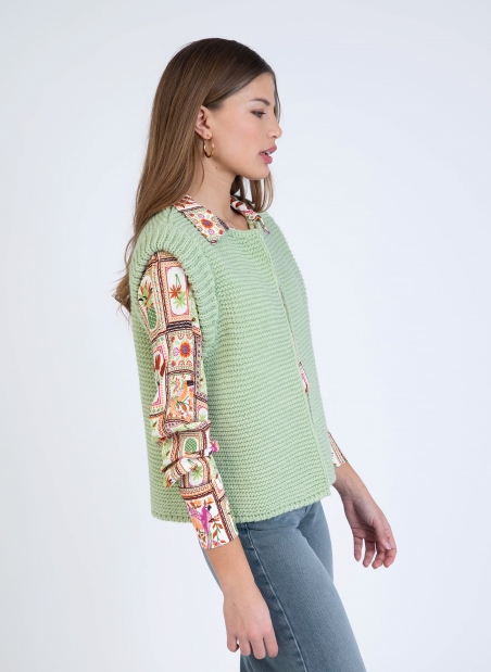 LEGRINGOU sleeveless knitted cardigan  - 30