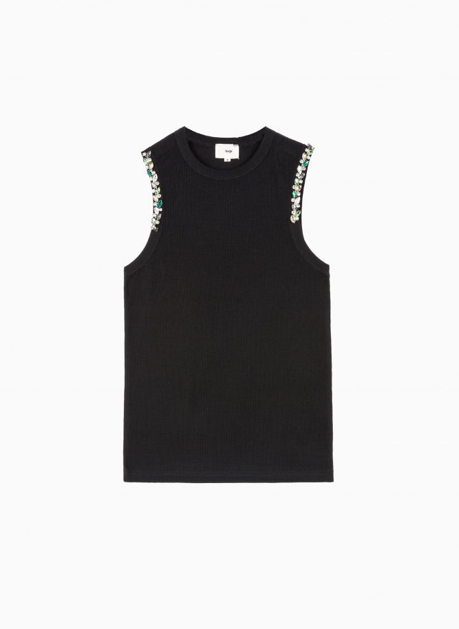 TANK TOP WITH JEWEL DETAIL AMIRI  - 10