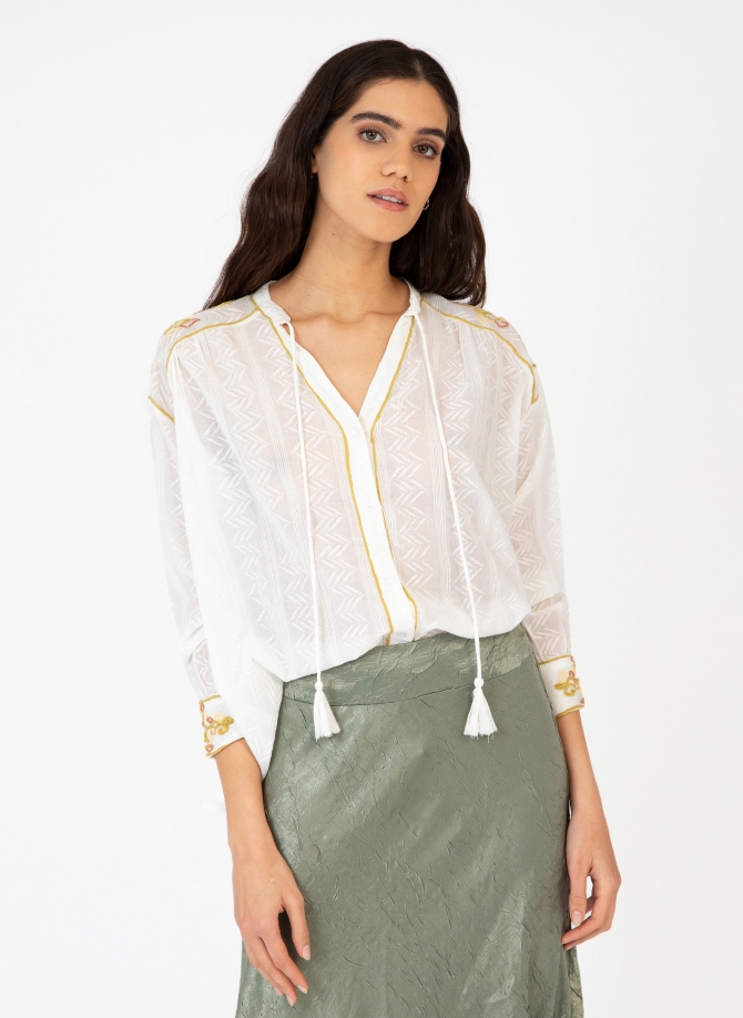 BOHEMIAN EMBROIDERED BLOUSE SOLEIL