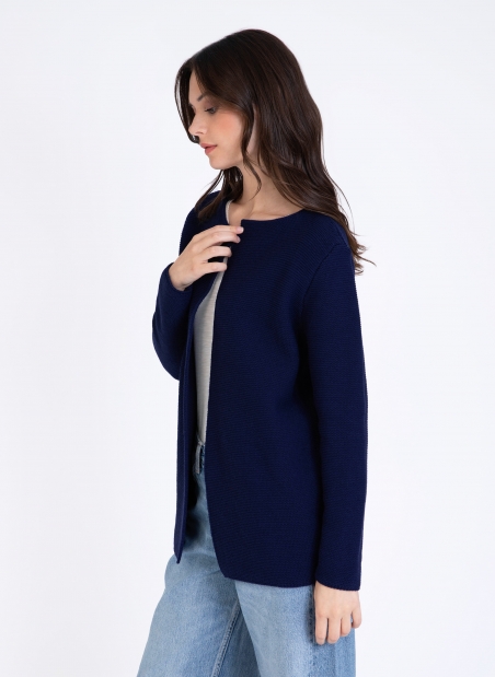 LASHOPSI long-sleeved knitted cardigan  - 2