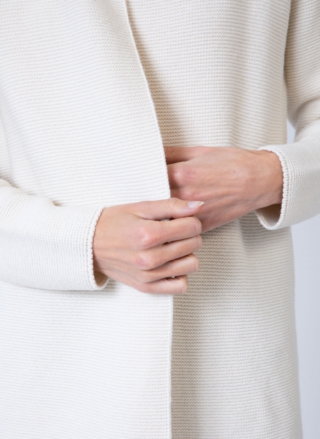 LASHOPSI long-sleeved knitted cardigan  - 9