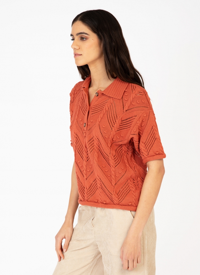 OPENWORK POLO COLLAR SWEATER VERONA  - 8