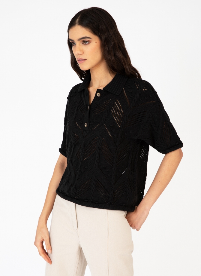 OPENWORK POLO COLLAR SWEATER VERONA  - 13