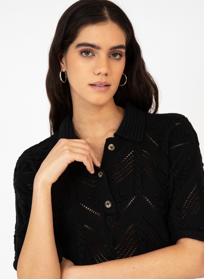 OPENWORK POLO COLLAR SWEATER VERONA  - 15