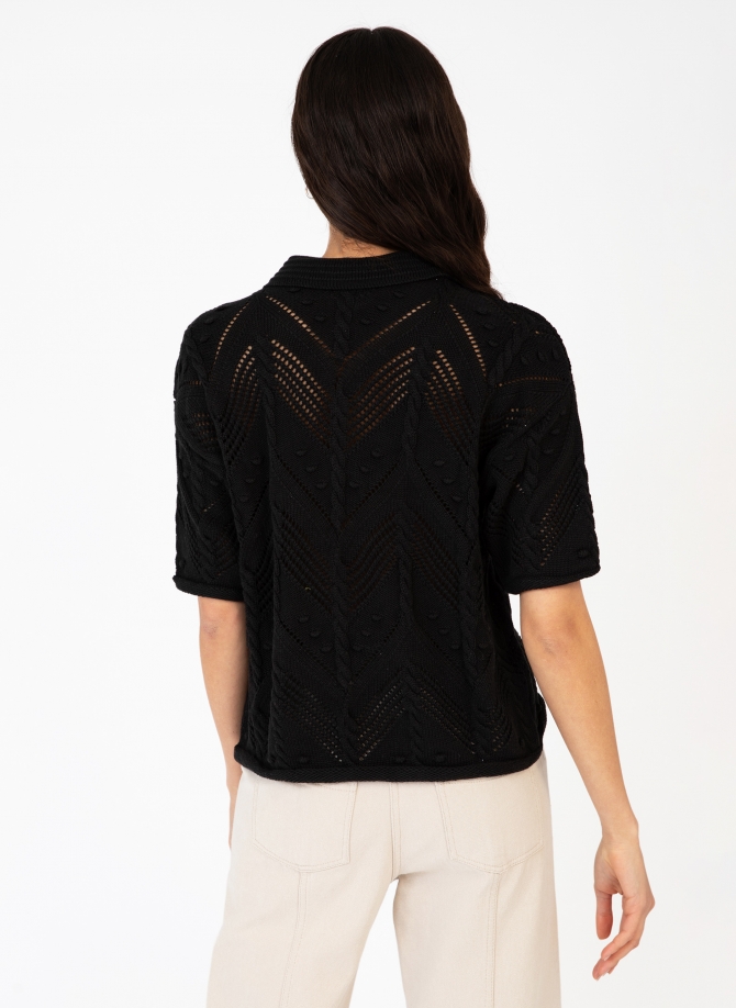 OPENWORK POLO COLLAR SWEATER VERONA  - 14