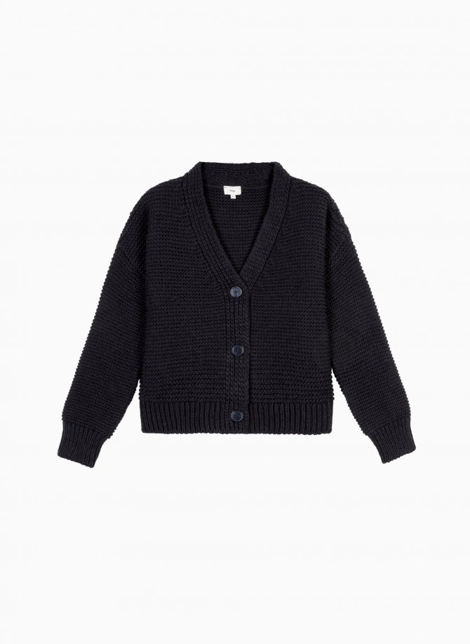 Buttoned knitted cardigan LEFLEURY  - 15