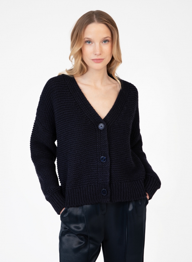Buttoned knitted cardigan LEFLEURY  - 12
