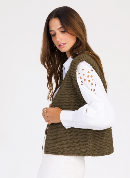 LEGRINGOU sleeveless knitted cardigan  - 39