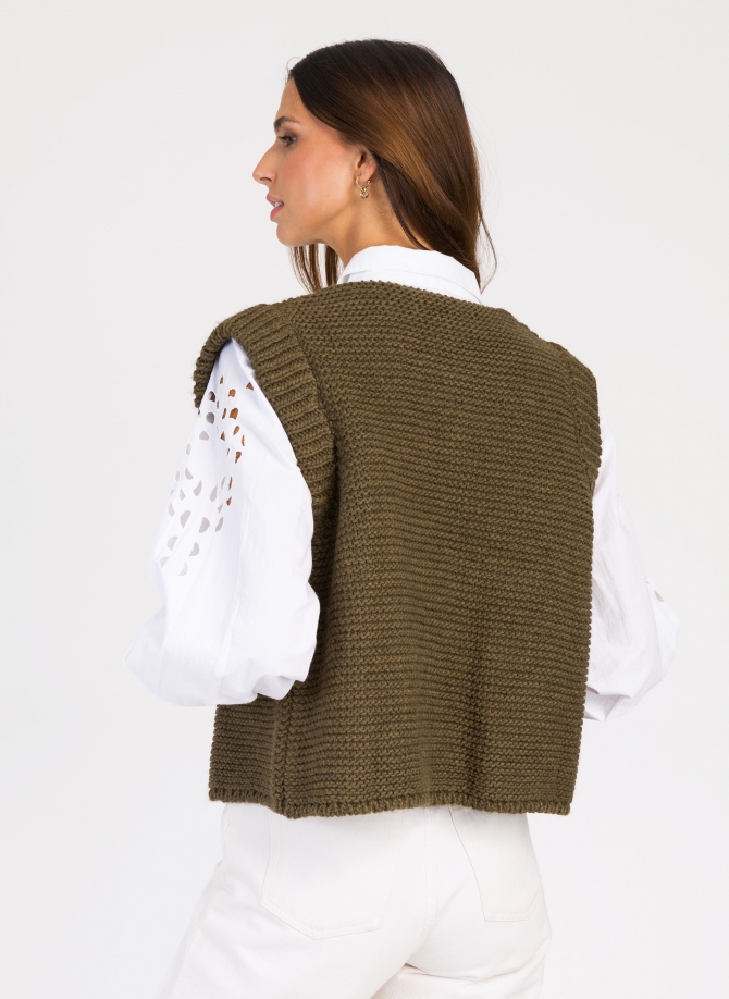 LEGRINGOU sleeveless knitted cardigan  - 40