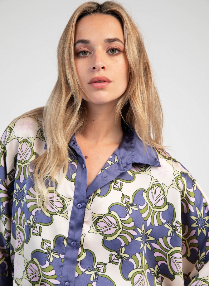 PRINTED FLUID SHIRT STORALY  - 4