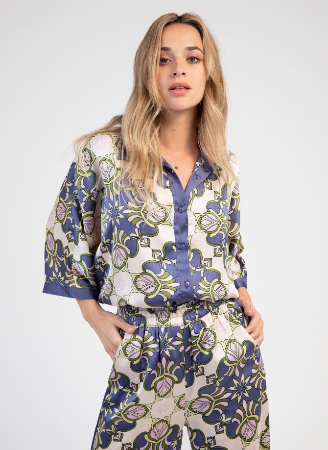 PRINTED FLUID SHIRT STORALY