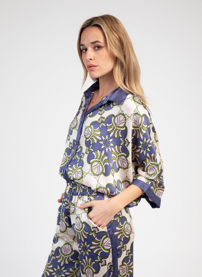 PRINTED FLUID SHIRT STORALY  - 3