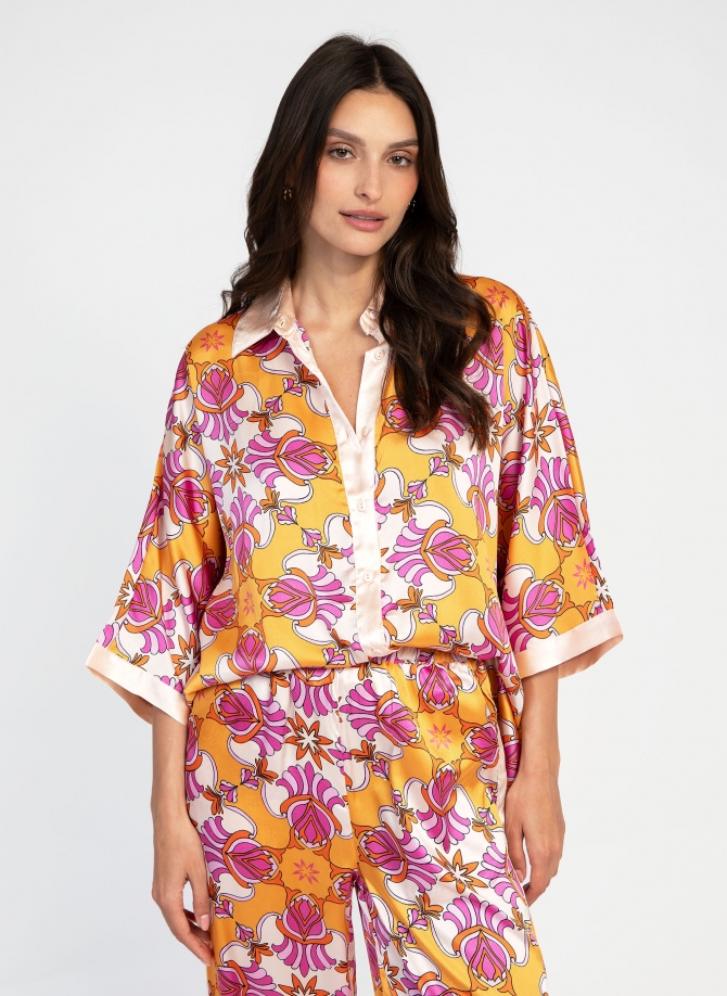 PRINTED FLUID SHIRT STORALY  - 7