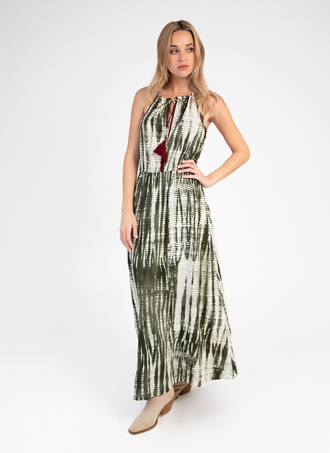 FLOWY AND PRINTED LONG DRESS ODELYNA  - 7