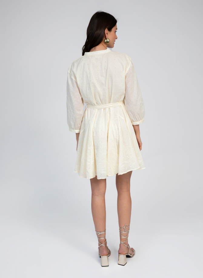 ROBE COURTE CEINTUREE ODREANY  - 12