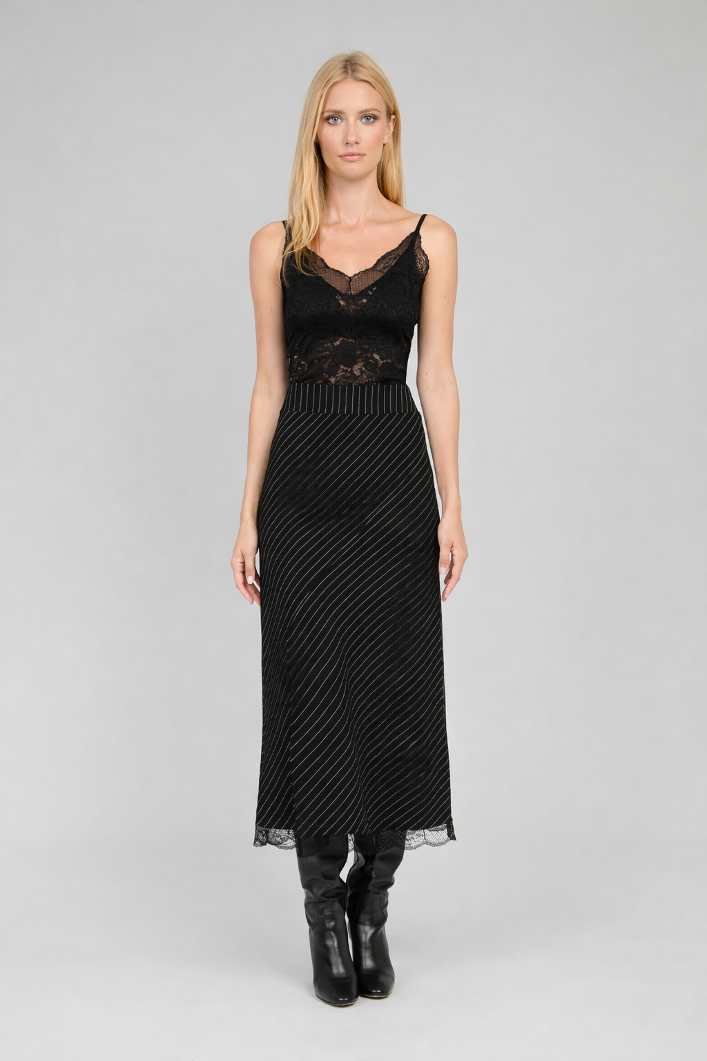 JUPE MIDI JULIANE noir