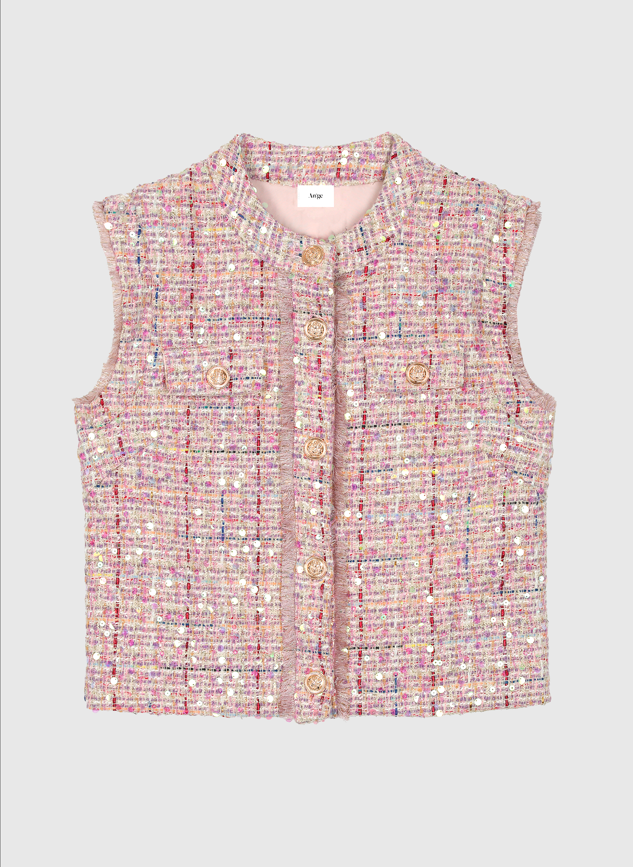 VESTE SANS MANCHES AVAYA rose