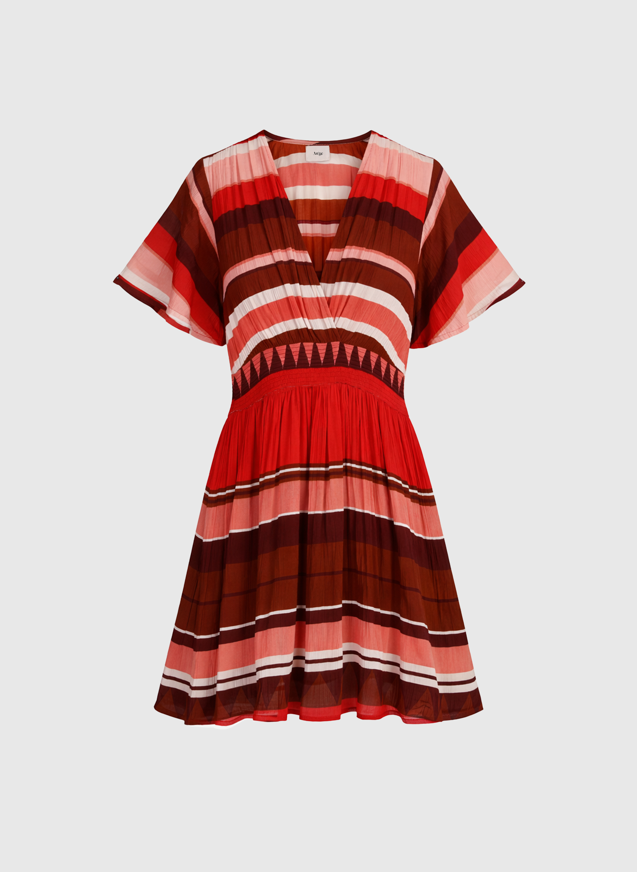 ROBE LONGUE OFLYMA sulana bordeaux