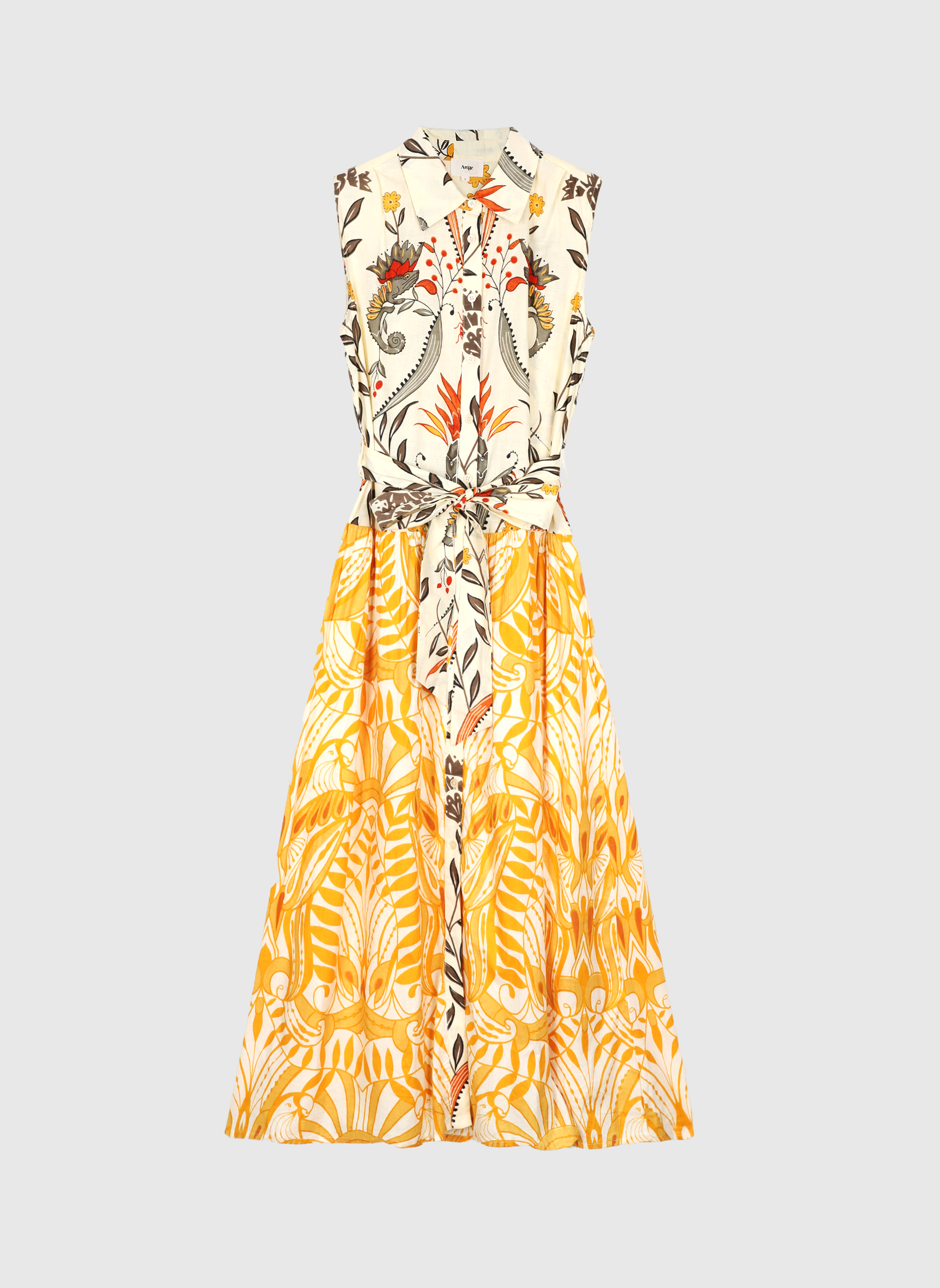 ROBE LONGUE OPRIZIA camilla ecru