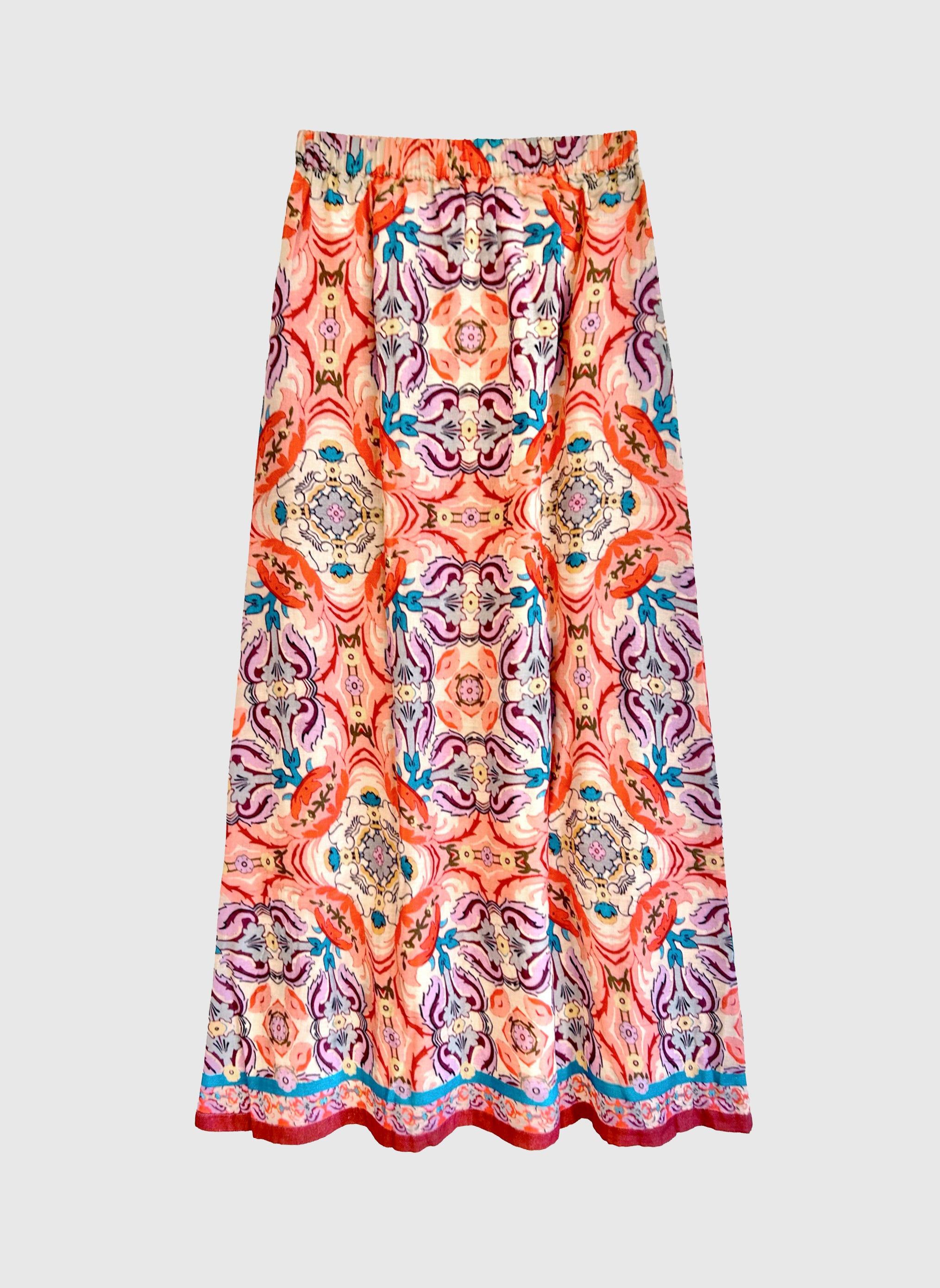 JUPE LONGUE RITHANA folka corail