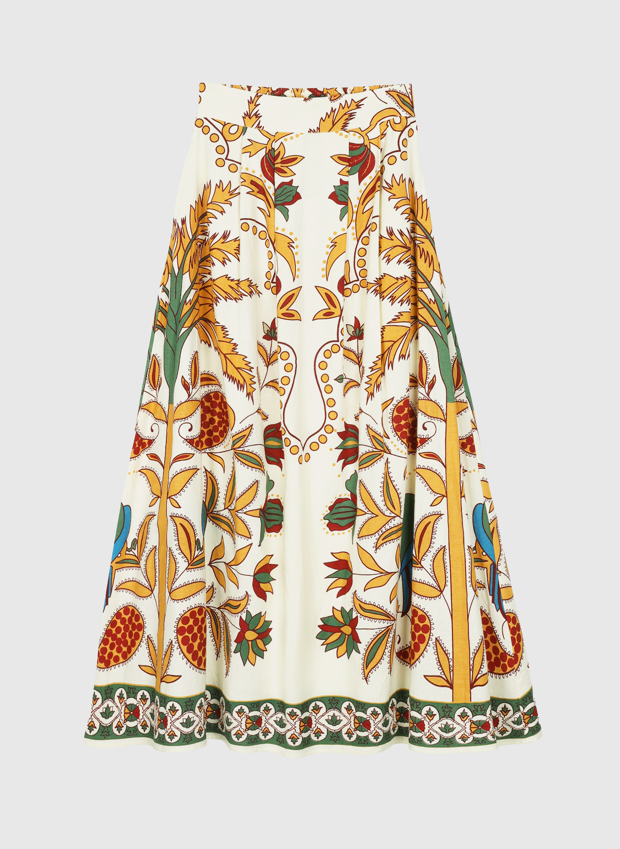 JUPE LONGUE ROSALINA tropico jaune