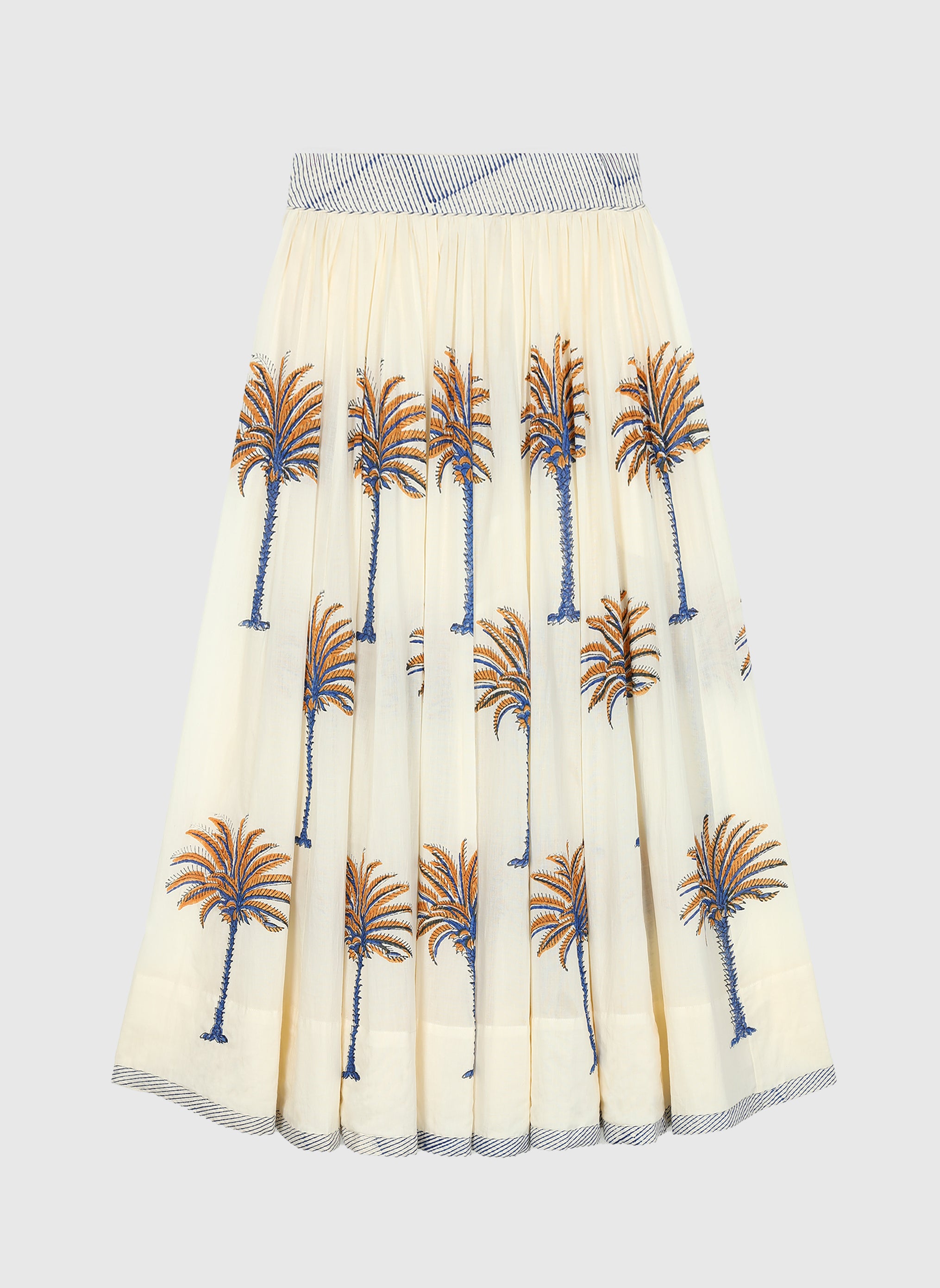 JUPE LONGUE ROSEMARY areca ecru