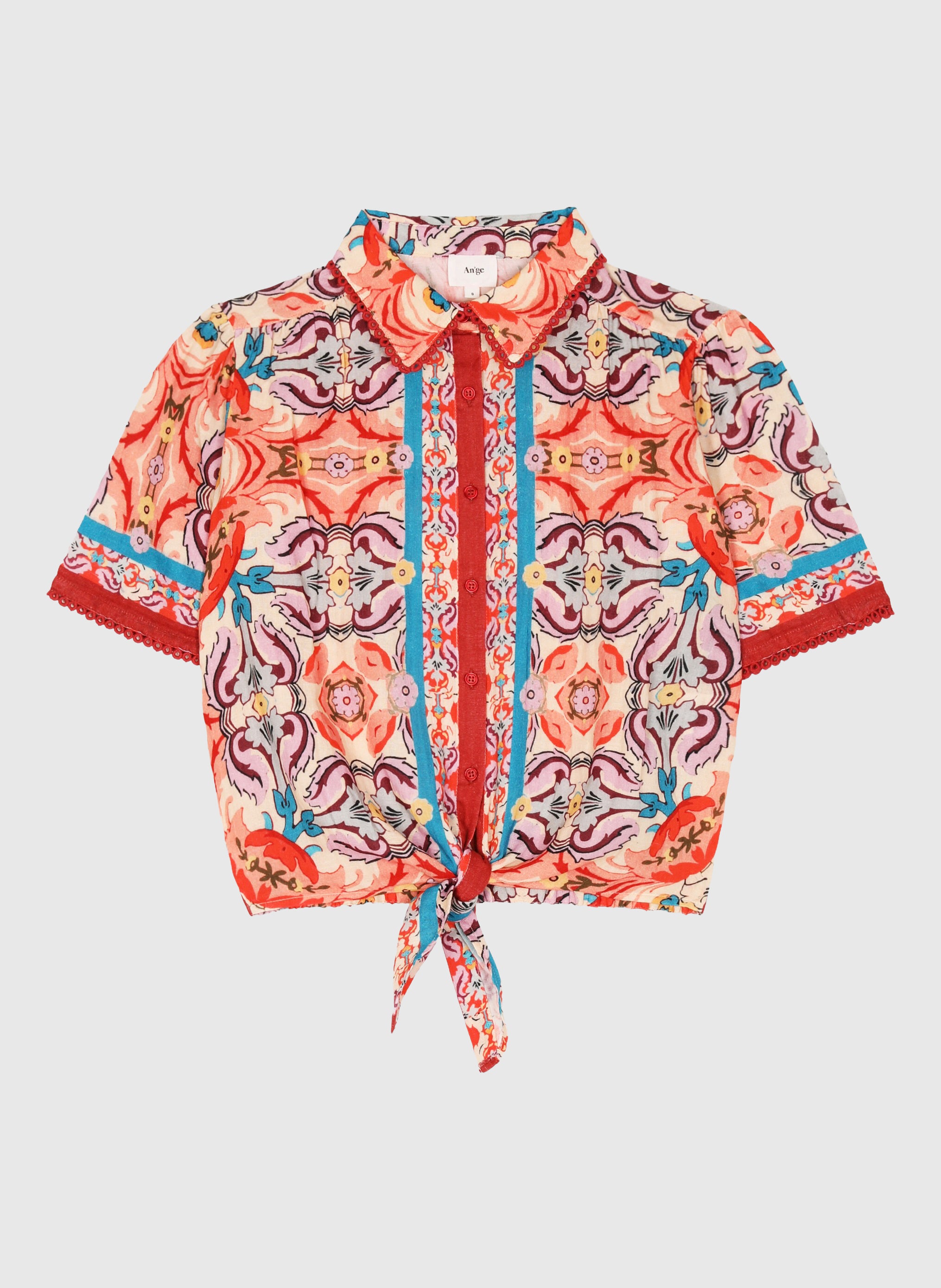 CHEMISE SATURNA folka corail