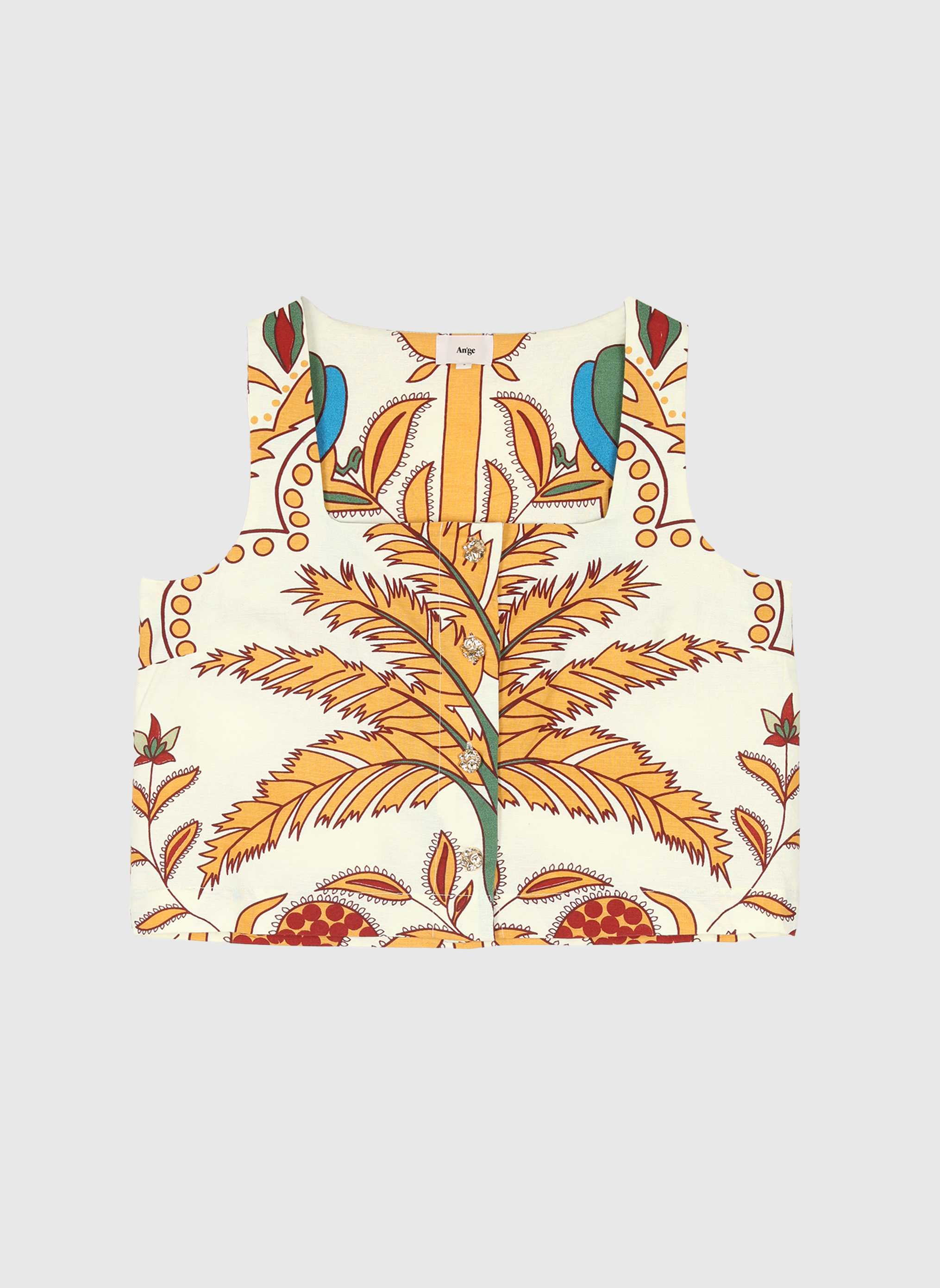 DEBARDEUR SYMALY tropico jaune