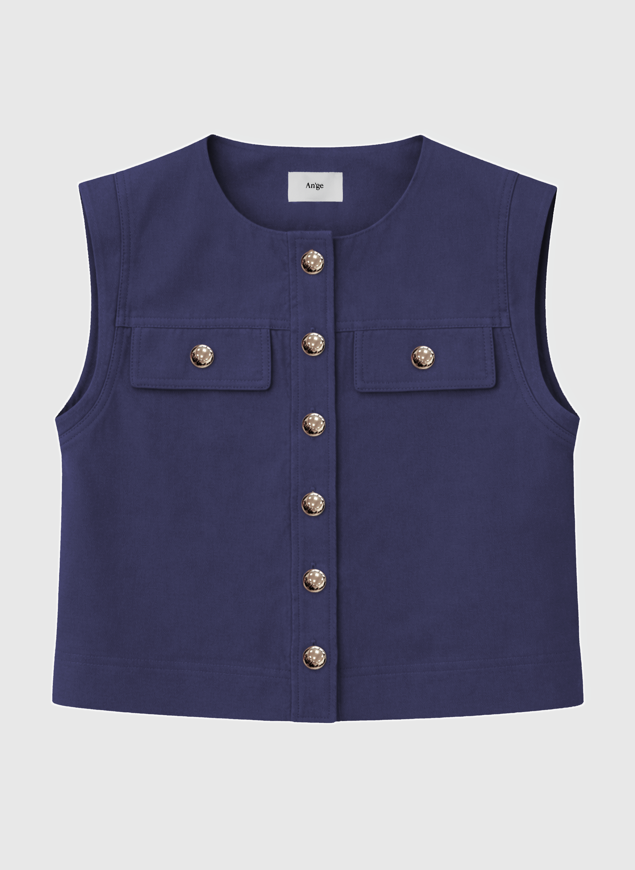 VESTE SANS MANCHES ZELIA marine