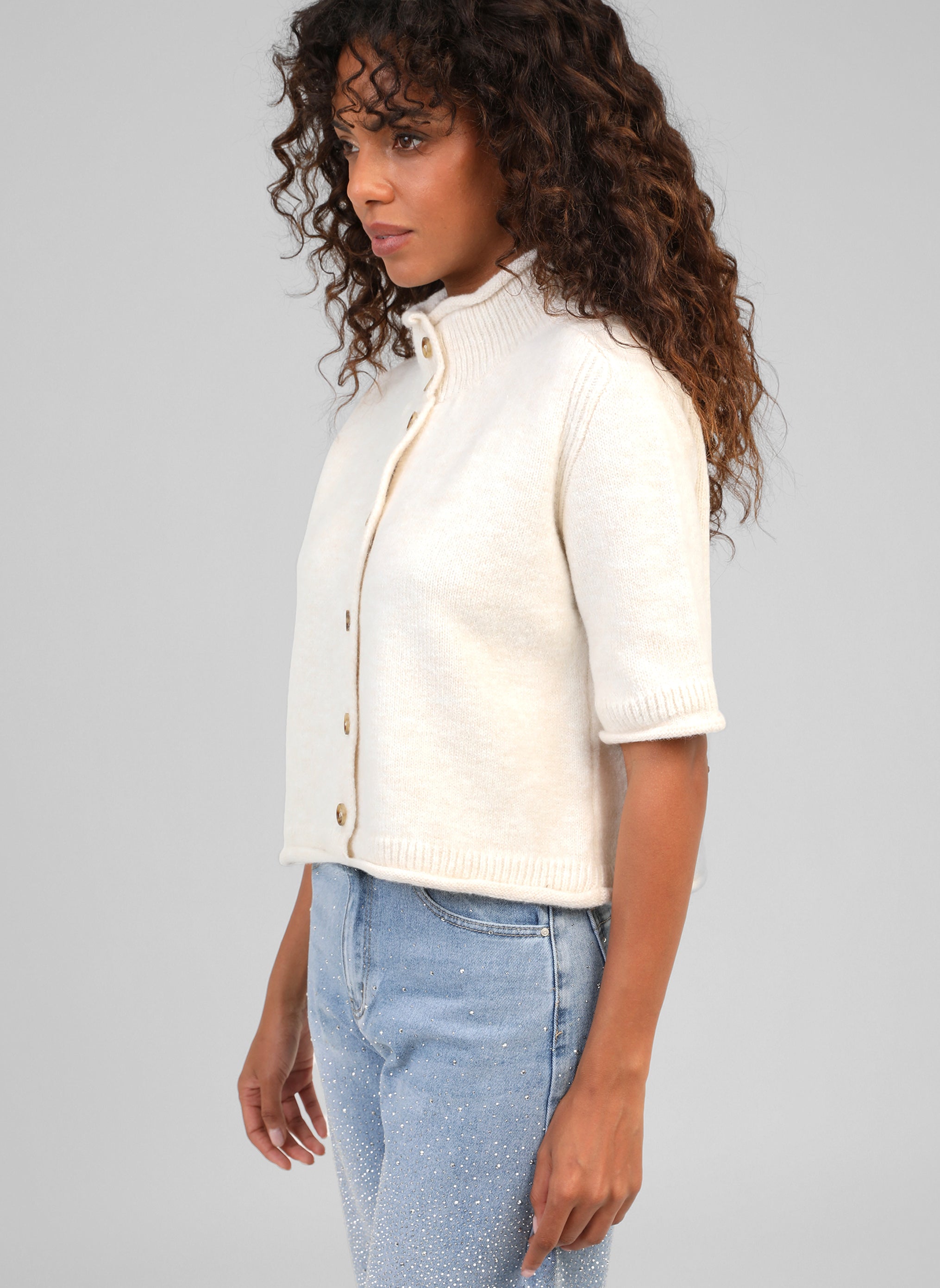 GILET LELYA ecru