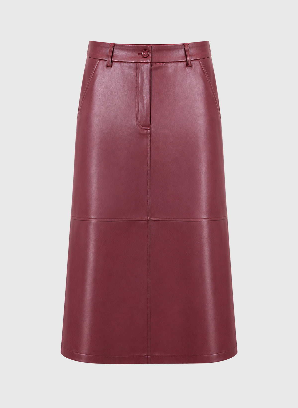 JOURIA Red Midi Skirt