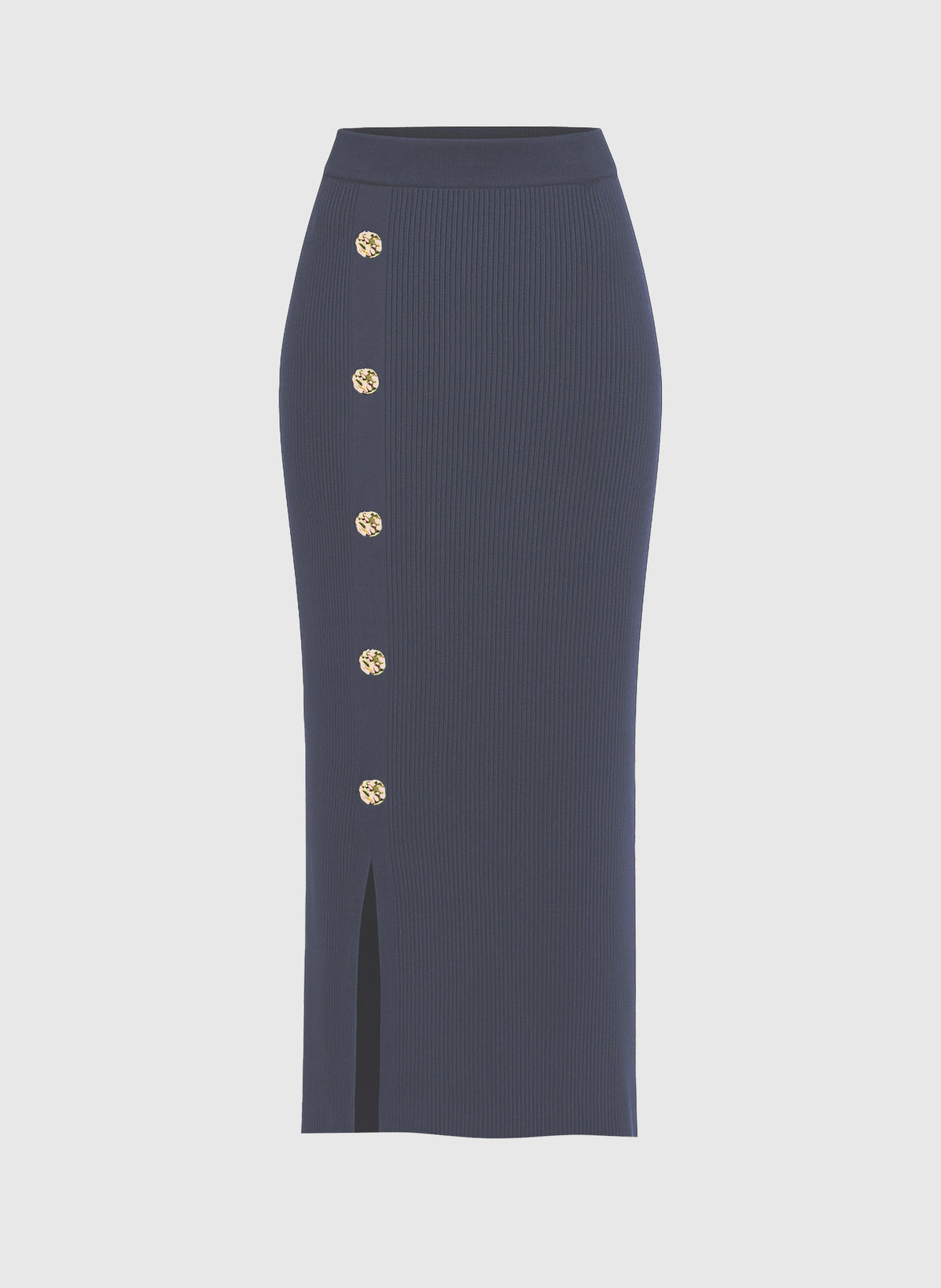 NINA LONG SKIRT, indigo