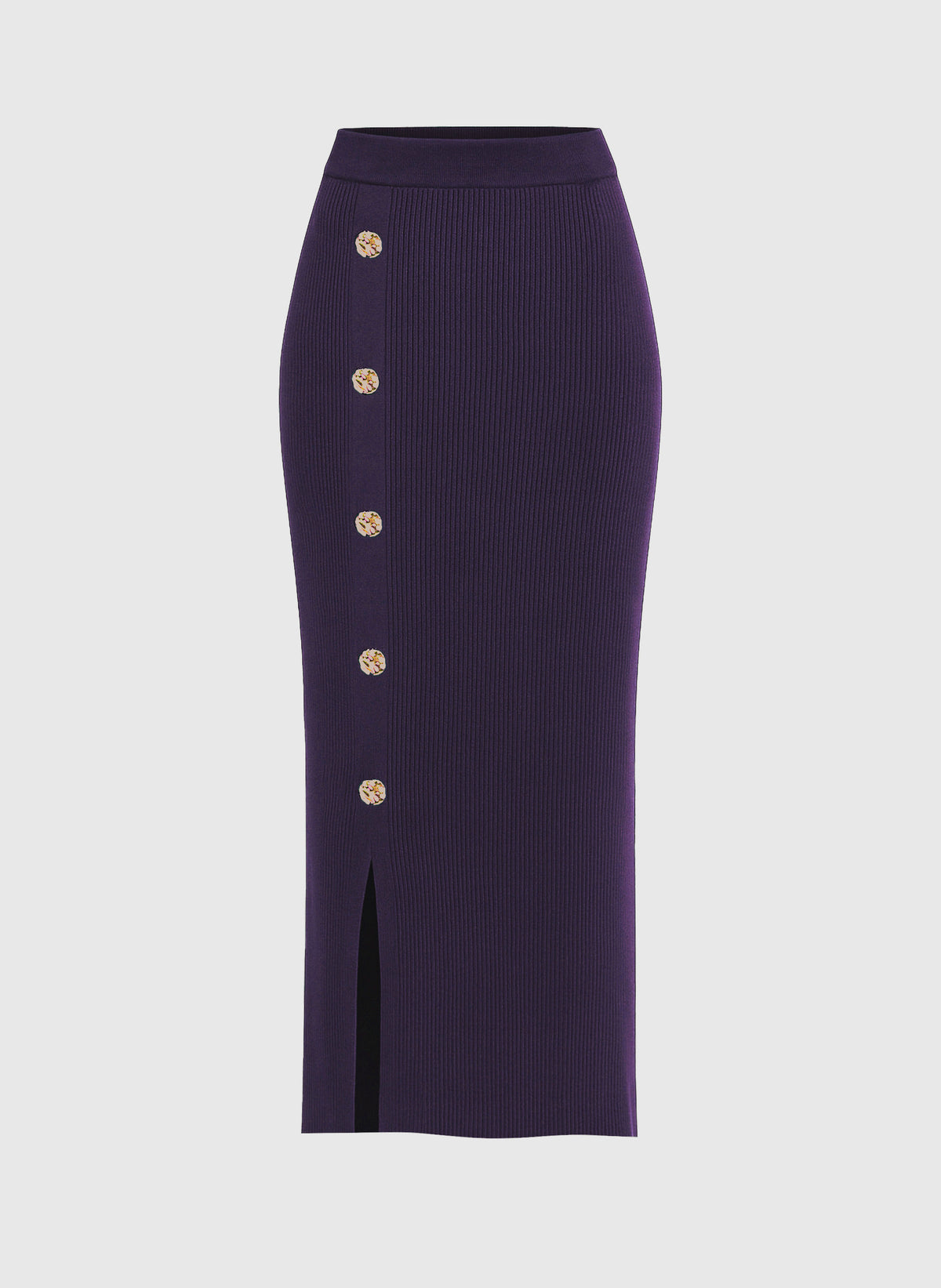 NINA LONG SKIRT, blueberry