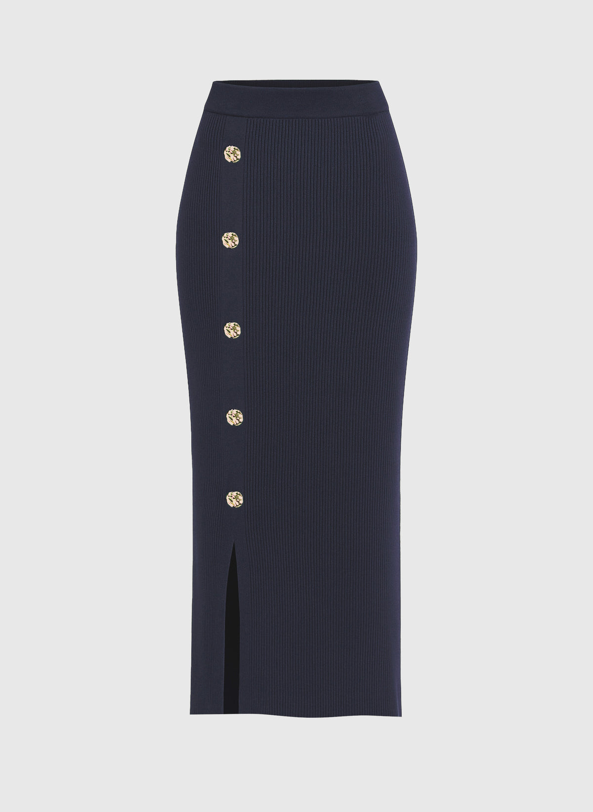 NINA LONG SKIRT, navy