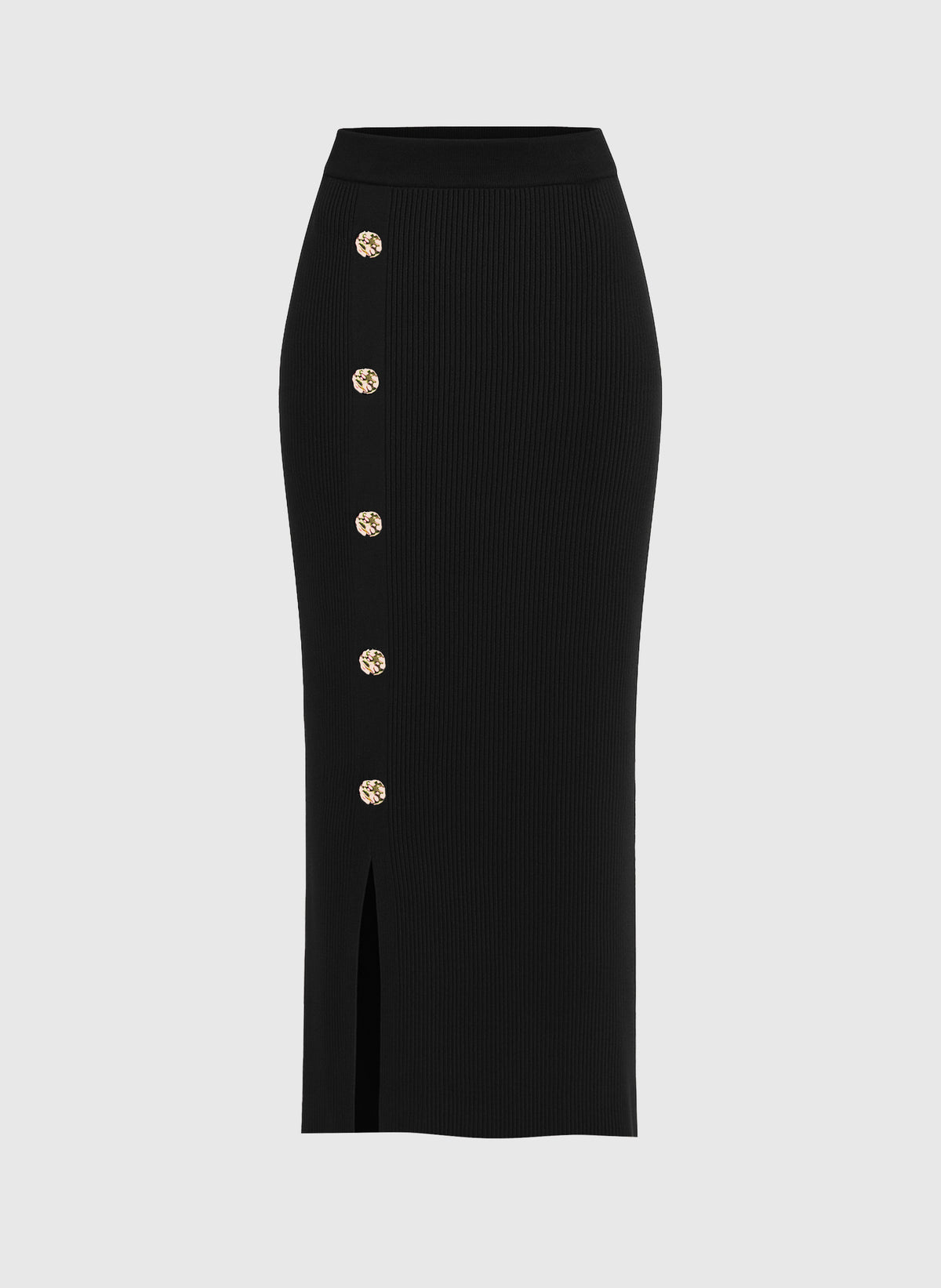 NINA LONG SKIRT, black