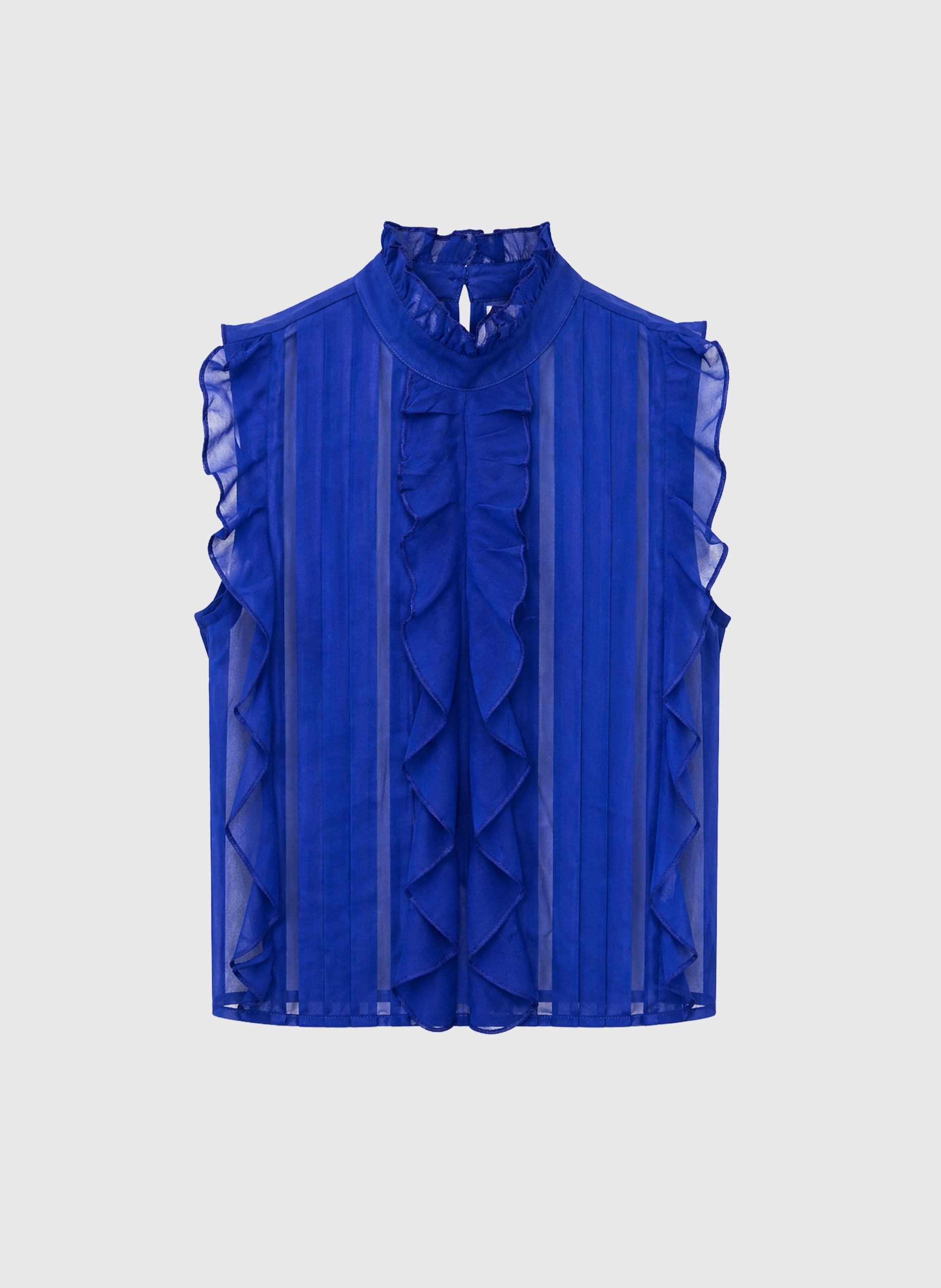 TOP SAHANIE bleu electrique