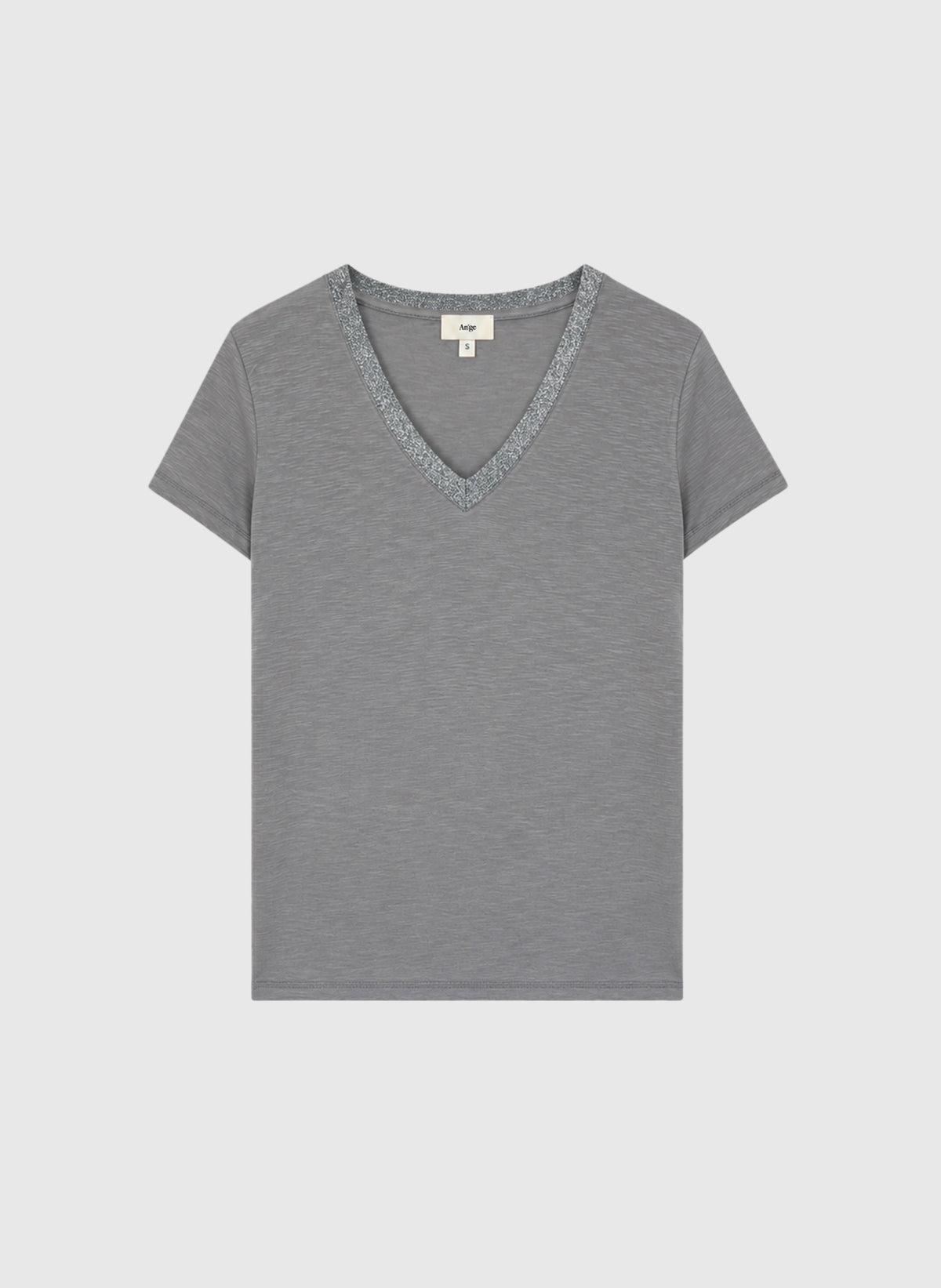 TEE-SHIRT TERRY acier